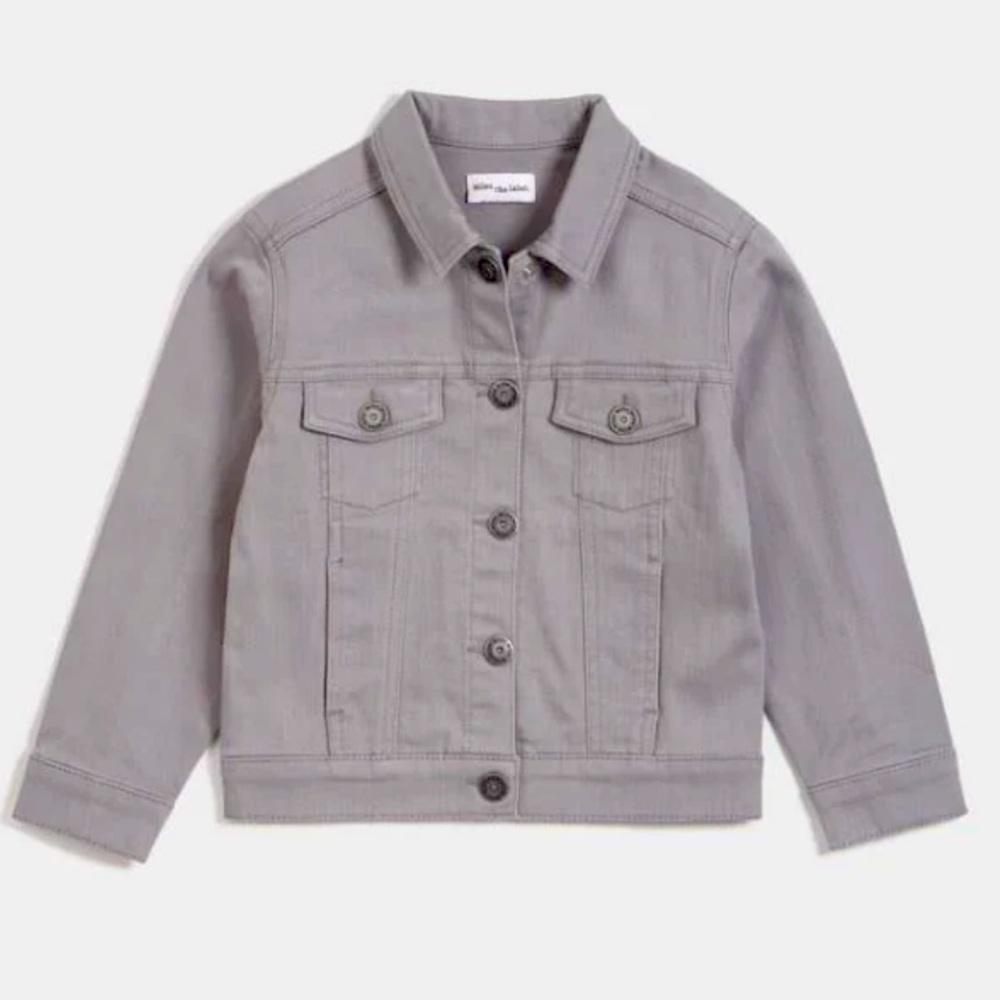 Miles The Label. Unisex Cotton Blend Grey Denim Jacket - Baby 18M